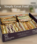 Gourmet sandwich platter with a variety of premium fillings from Hannah’s Kitchen Cork.