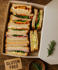 Gluten free sandwich platter with assorted fresh fillings from Hannah’s Kitchen Cork.