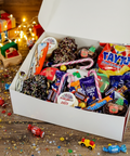 Late Late Toy Show Treat Box by Hannah’s Kitchen – filled with Irish sweets, Tayto crisps, chocolate, and festive treats